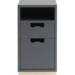 Asplund Hurtsar|Sängbord & Nattduksbord-Snö G3 Hurts Med Sockel, Char Grey