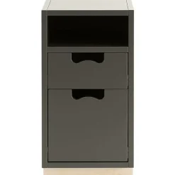 Asplund Hurtsar|Sängbord & Nattduksbord-Snö G3 Hurts Med Sockel, Char Grey