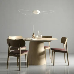 Social Matbord Naturlig Ek, 130 cm