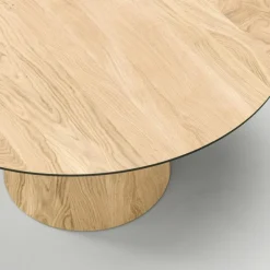 Social Matbord Naturlig Ek, 130 cm