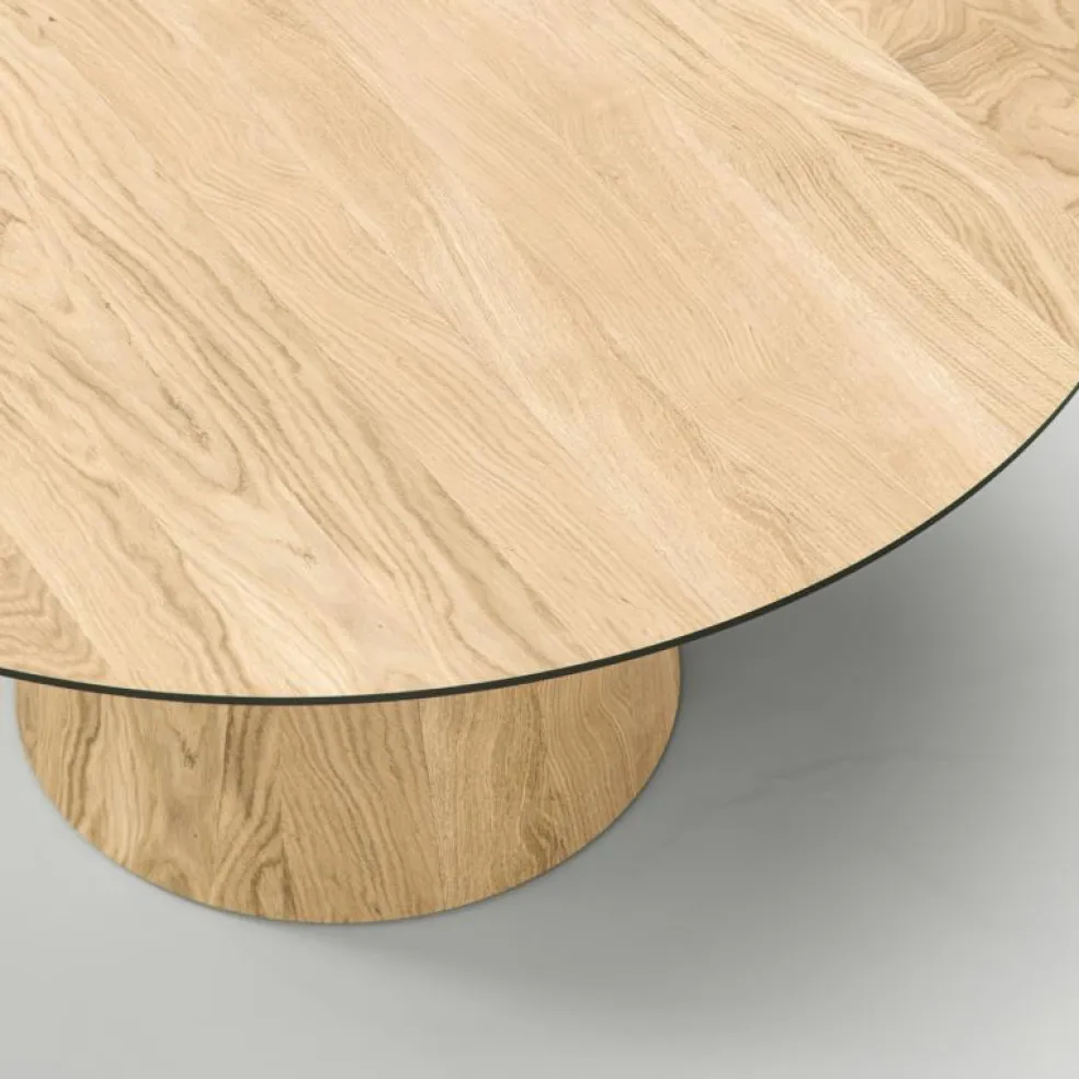 Social Matbord Naturlig Ek, 130 cm