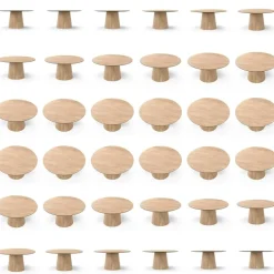 Social Matbord Naturlig Ek, 130 cm