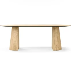 Social Matbord Naturlig Ek, 130 cm