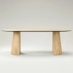 Social Matbord Naturlig Ek, 130 cm