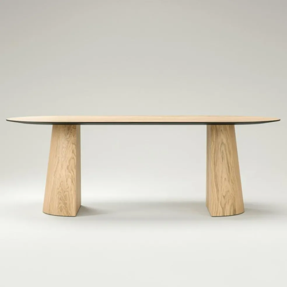 Social Matbord Naturlig Ek, 130 cm