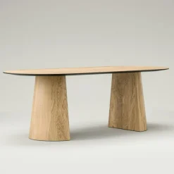 Social Matbord Naturlig Ek, 130 cm