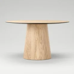 Social Matbord Naturlig Ek, 130 cm