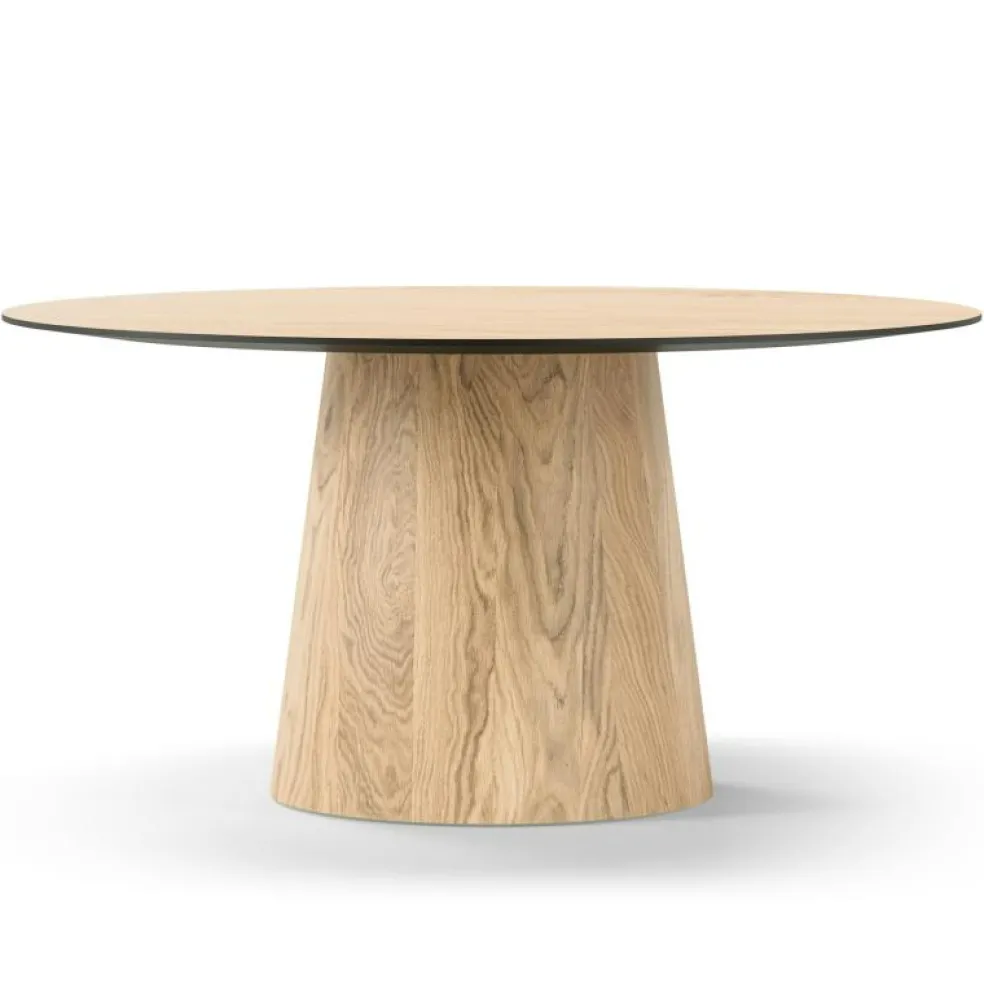 Social Matbord Naturlig Ek, 130 cm