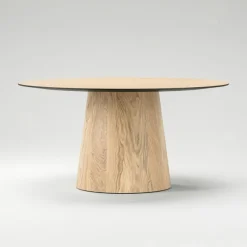 Social Matbord Naturlig Ek, 130 cm