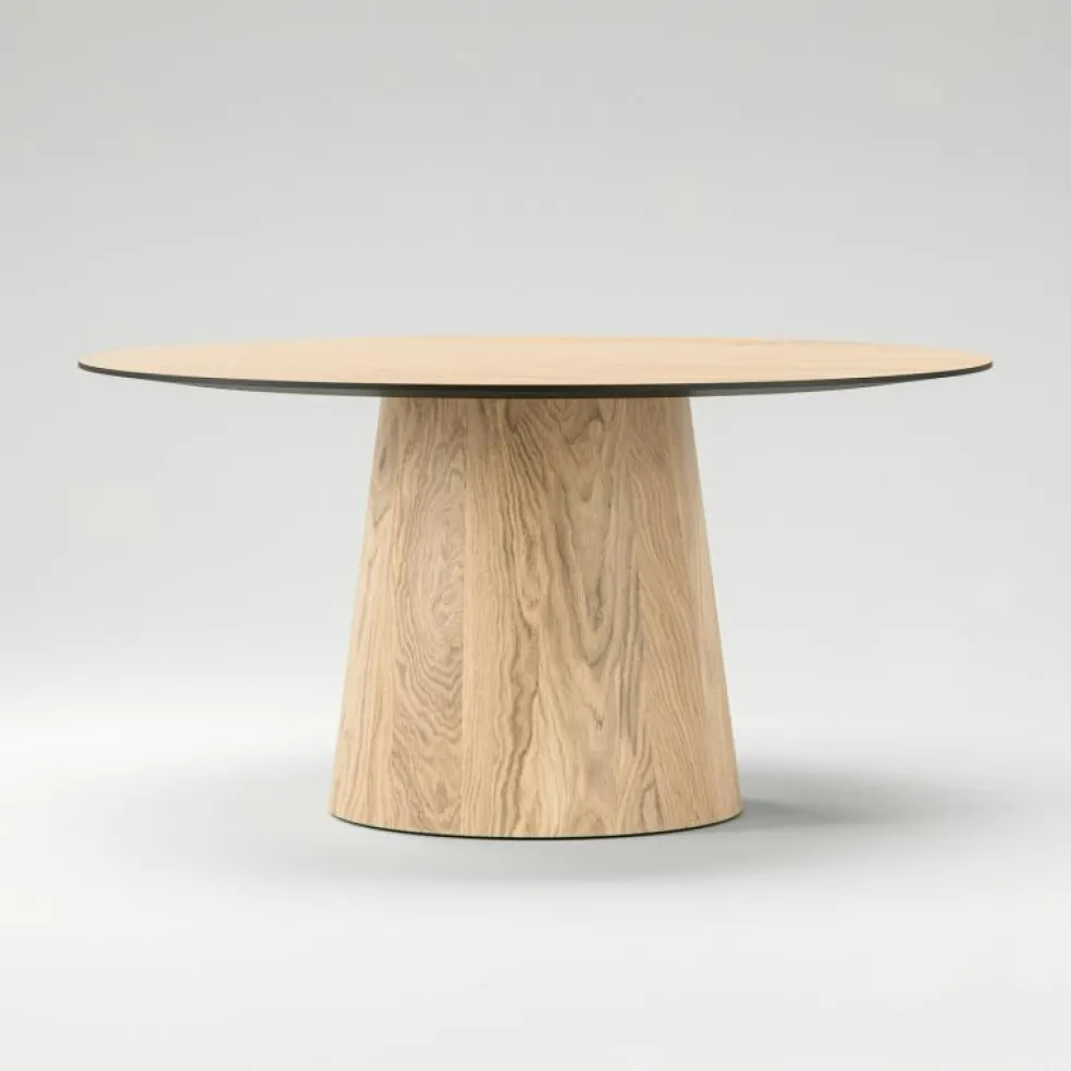 Social Matbord Naturlig Ek, 130 cm