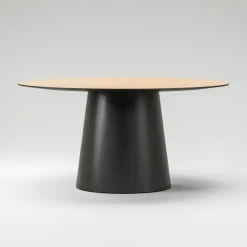 Decotique Matbord Och Barbord-Social Matbord Naturlig Ek / Svart Ek, 220 cm