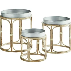 Madam Stoltz Sidobord & Avlastningsbord-Soffbord, 3-pack