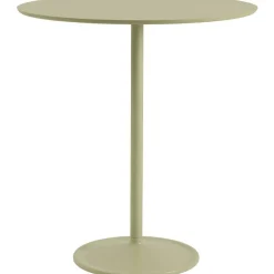 Soft Barbord Ø95x105 cm, Massiv Ek / Grå