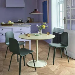 Muuto Matbord Och Barbord-Soft Bord Ø95x73 cm, Massiv Ek / Grå