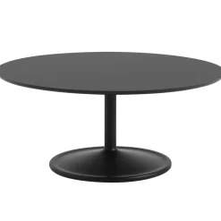 Soft Soffbord Ø95 cm, Solid Ek / Grå