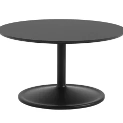 Soft Soffbord Ø95 cm, Solid Ek / Grå