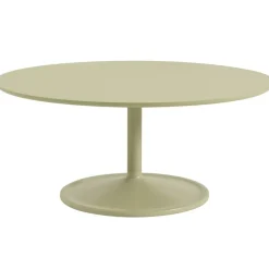 Soft Soffbord Ø95 cm, Solid Ek / Grå