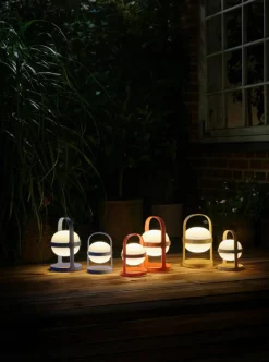 Rosendahl Copenhagen Portabla Lampor|Portabla Lampor-Soft Spot Solar Circular Lampa Portabel 18,5 cm, Skogsgrön