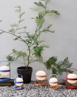 Rosendahl Copenhagen Portabla Lampor|Portabla Lampor-Soft Spot Solar Circular Lampa Portabel 18,5 cm, Skogsgrön