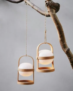 Rosendahl Copenhagen Portabla Lampor|Portabla Lampor-Soft Spot Solar Circular Lampa Portabel 18,5 cm, Skogsgrön