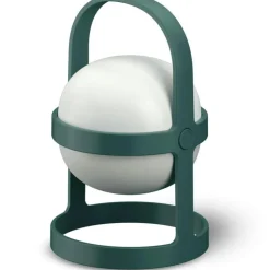 Rosendahl Copenhagen Portabla Lampor|Portabla Lampor-Soft Spot Solar Circular Lampa Portabel 18,5 cm, Skogsgrön