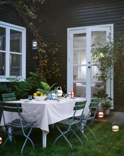 Rosendahl Copenhagen Portabla Lampor|Portabla Lampor-Soft Spot Solar Circular Lampa Portabel 18,5 cm, Skogsgrön