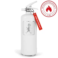 Solstickan Brandsläckare 2 kg, Vit/Guldemblem