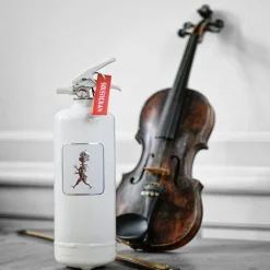 Solstickan Brandsläckare 2 kg, Vit/Guldemblem