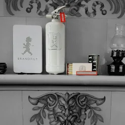 Solstickan Brandsläckare 2 kg, Vit/Guldemblem