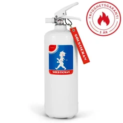 Solstickan Brandsläckare 2 kg, Vit/Guldemblem