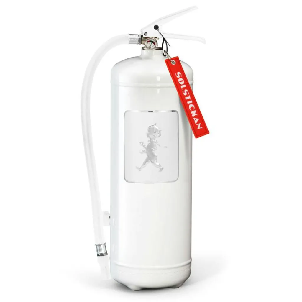 Solstickan Vedförvaring & Brandsäkerhet-Brandsläckare 6 kg, Vit