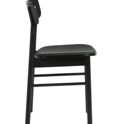 Woud Stolar-Soma Matstol, Svart Läder / Svartmålad Ask