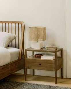 Spindle Sängbord, Teak