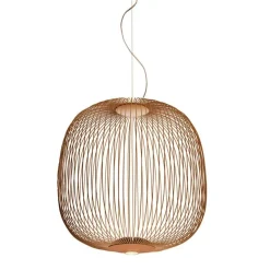 Spokes 2 Pendel LED Dimbar, Koppar