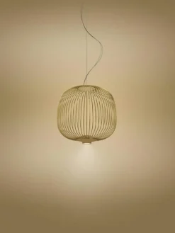 Foscarini Pendellampor-Spokes 2 Piccola Pendel MyLight, Guld