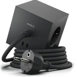 Square 1 Grenuttag Med USB-C / Magnet 1,8 m, Stockholm Black