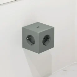 Square 2 Uttagsförlängare Med USB-C / Magnet, Beige