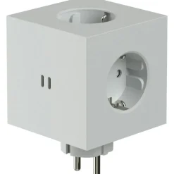 Square 2 Uttagsförlängare Med USB-C / Magnet, Beige