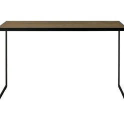 Square Avlastningsbord 122x36x70 cm, Svart/Burned Walnut