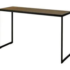 Square Avlastningsbord 122x36x70 cm, Svart/Burned Walnut