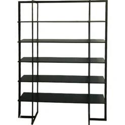 Englesson Byråer|Bokhyllor-Square Bokhylla 126x40x180,  Black Oak