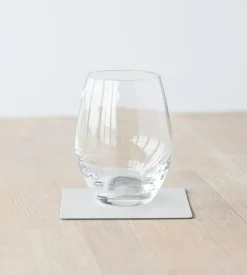 Square Glasunderlägg Serene 10x10 cm, Cream