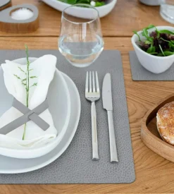 Square L Bordstablett Hippo, 35x45 cm, Antracit/Grå