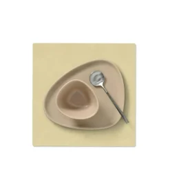 LIND DNA Bordstabletter & Glasunderlägg-Square S Bordstablett Nupo 28x28 cm, Khaki