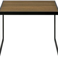 Englesson Sidobord & Avlastningsbord-Square Sidobord 41x56x43 cm, Svart/Burned Walnut