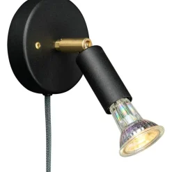 Örsjö Belysning Sänglampor|Plafonder-Star 1 Vägglampa Med Kabel, Rå Koppar