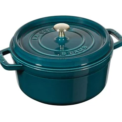 Staub Grytor-Gryta Rund 28 cm 6,7 L, Petrolblå