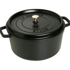 Staub Grytor-Rund Gryta 30 cm 8,35 L, Svart