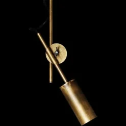 Stav 1 Spotlight, Rå Mässing / Svart