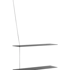 STEDGE Hylla 80cm, Rökt Ek